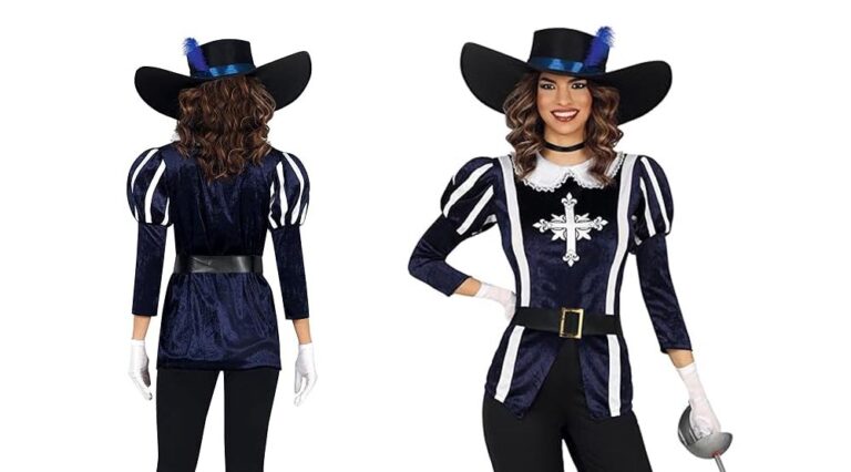 (FIESTAS GUIRCA) Deguisement Mousquetaire Femme