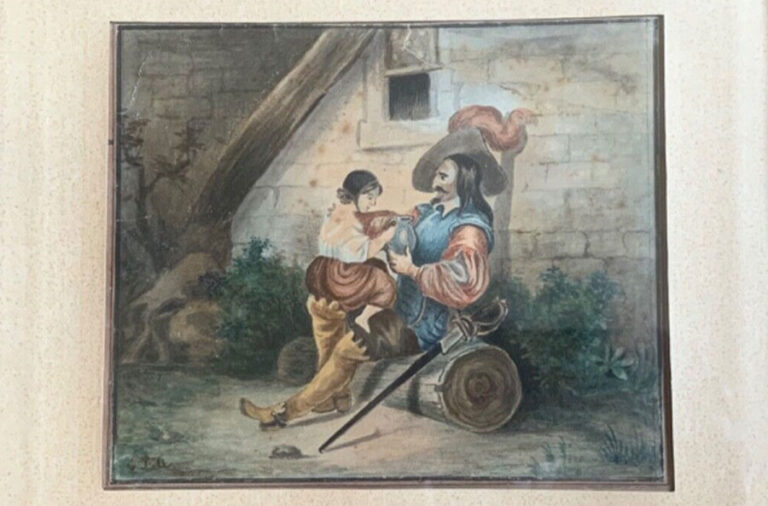 aquarelle mousquetaire