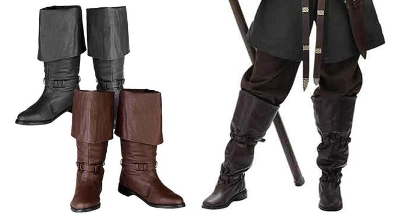 bottes en cuir de mousquetaire