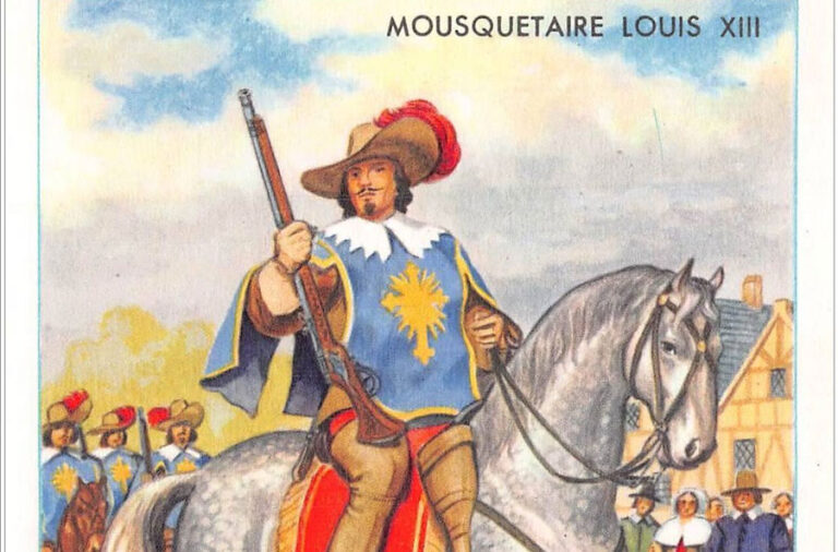 carte MOUSQUETAIRE LOUIS XIII