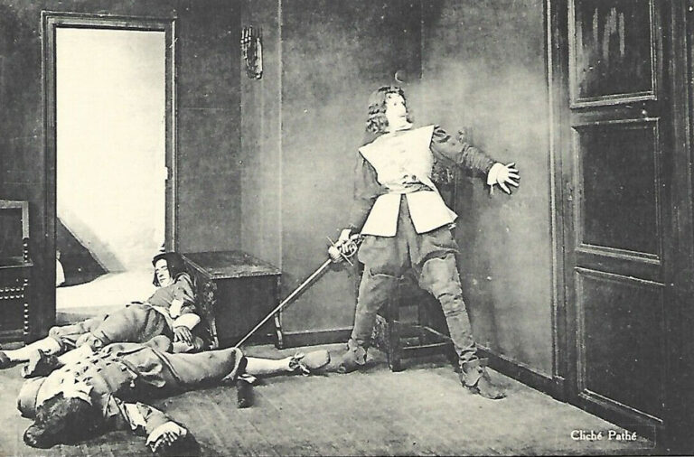 carte postale Les Trois Mousquetaires (1921)