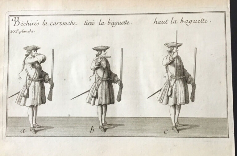 Gravure Ancienne XVIIIè Mousquetaire